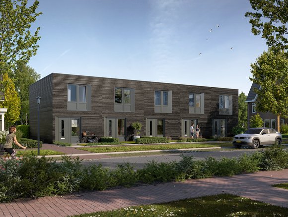 Impressie van modulaire woningen